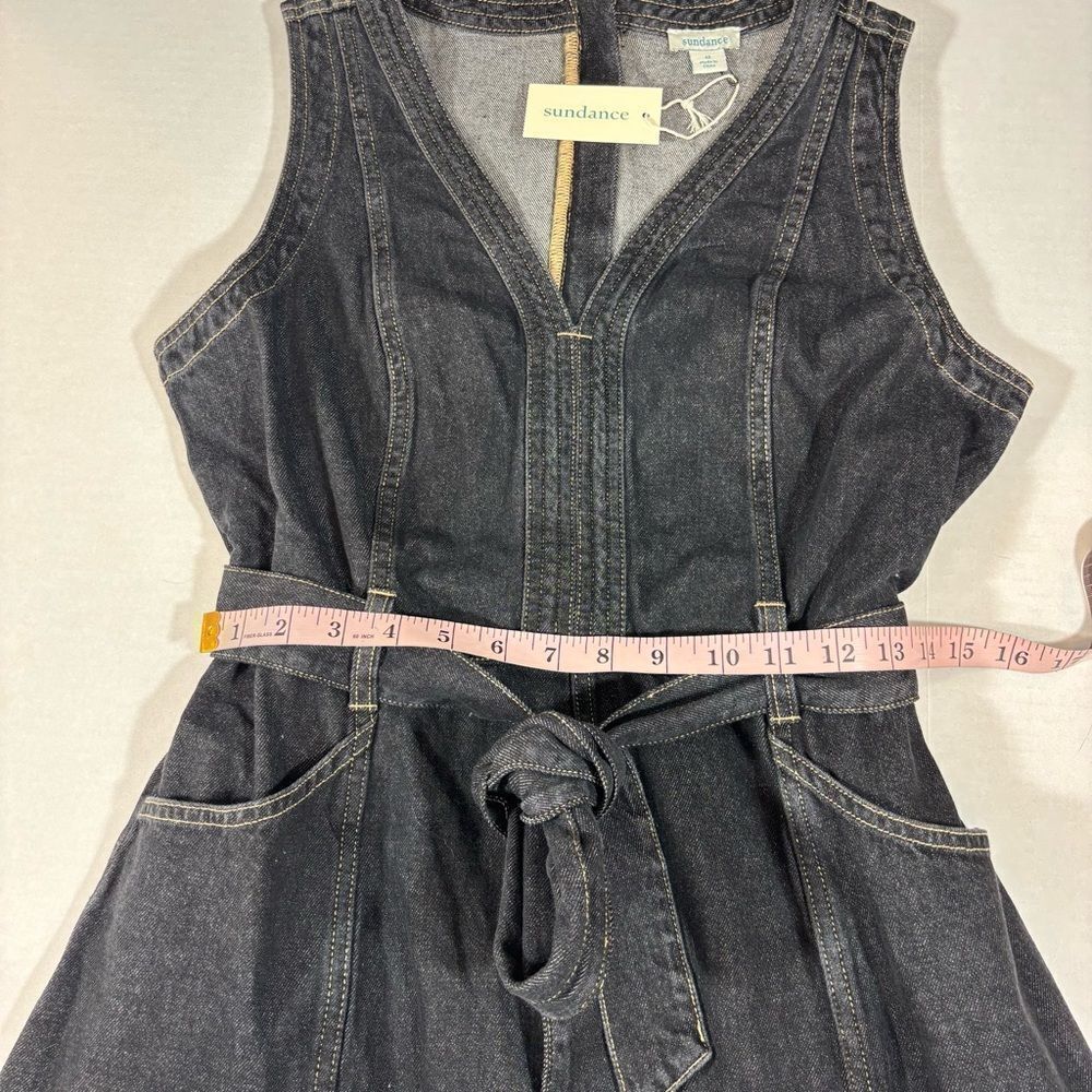 Sundance Poppy Denim Dress in Washed Black NEW Size 12 - Picture 13 of 14